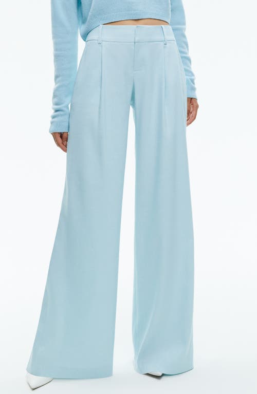 Alice + Olivia Eric Low Rise Pants Spring Sky at Nordstrom,