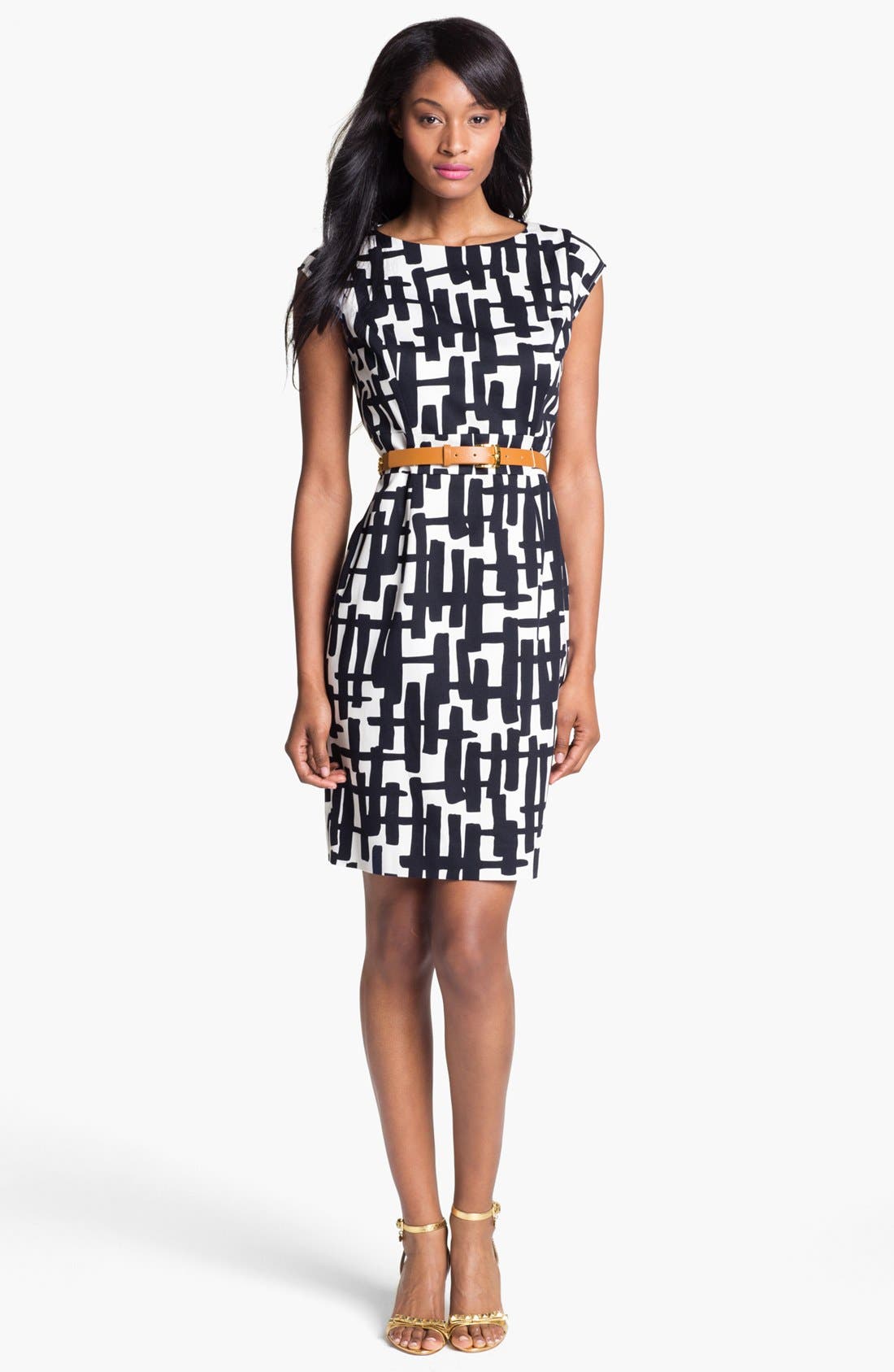 Tahari Print Cotton Sheath Dress Nordstrom