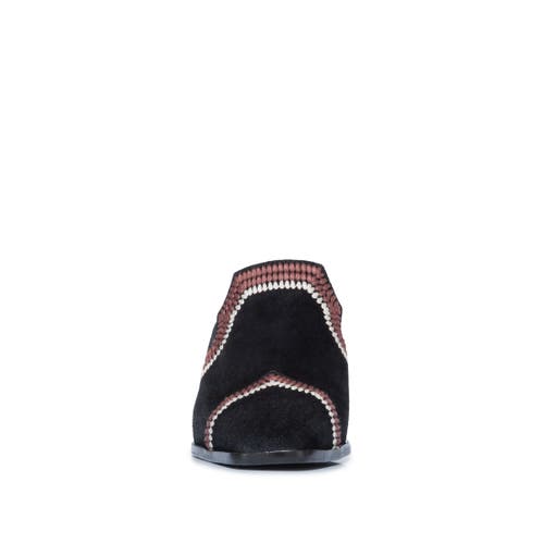 Shop Bernardo Footwear Brooklyn Embroidered Mule In Black