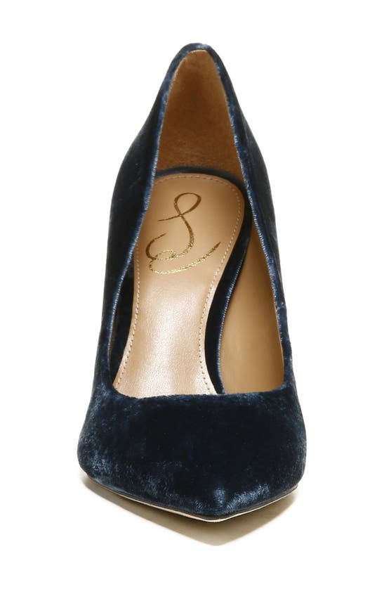 Sam Edelman Hazel Pointed Toe Pump In Deep Sapphire