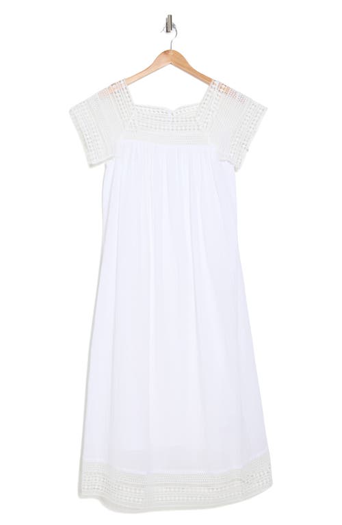 Shop Joie Aspen Open Stitch Midi Dress In Bright White