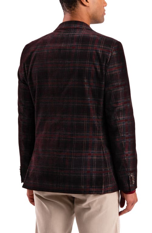 Savile Row Co Brown Plaid Corduroy Sport Coat In Brown