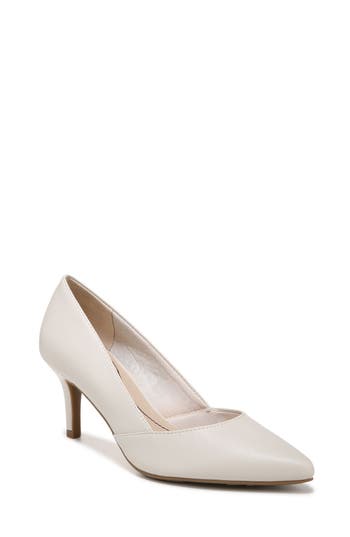 Shop Lifestride Savvy Pointed Toe Pump In Bone