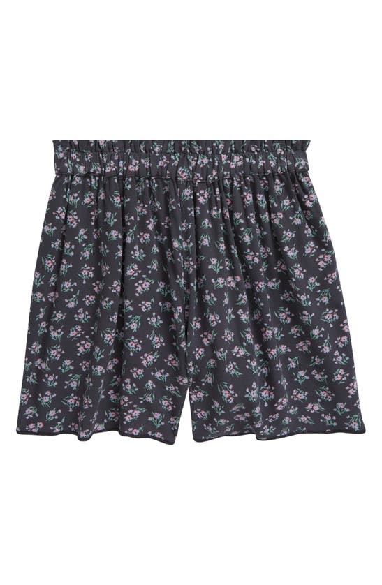 Shop Treasure & Bond Kids' Woven Shorts In Navy India Ink Brynn Floral