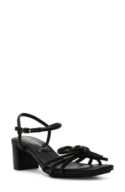 Anne Klein Keilly Sandal in Black Smooth at Nordstrom, Size 10