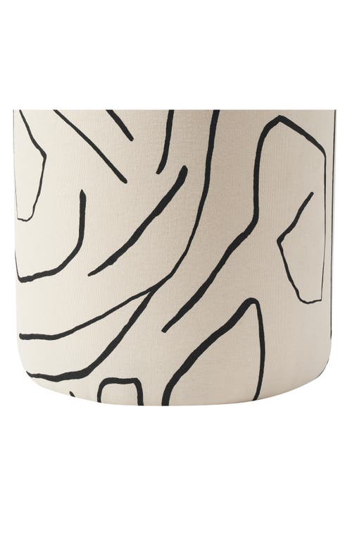 Shop Renwil Rachelle Stool In Cream Base/black Lines