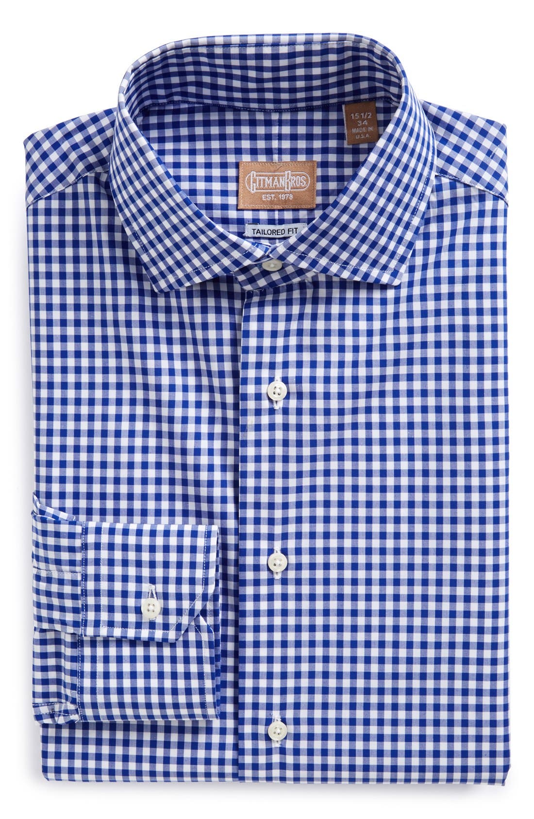Gitman Tailored Fit Gingham Dress Shirt Nordstrom