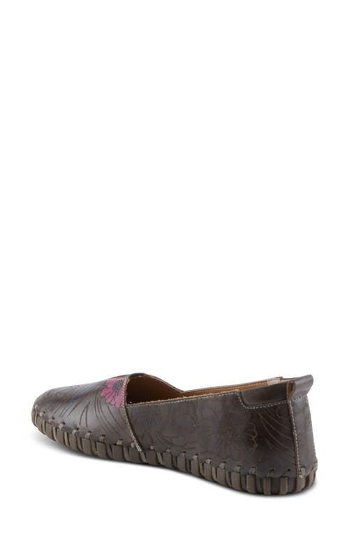 L'artiste By Spring Step Modesty Flat In Grey Multi