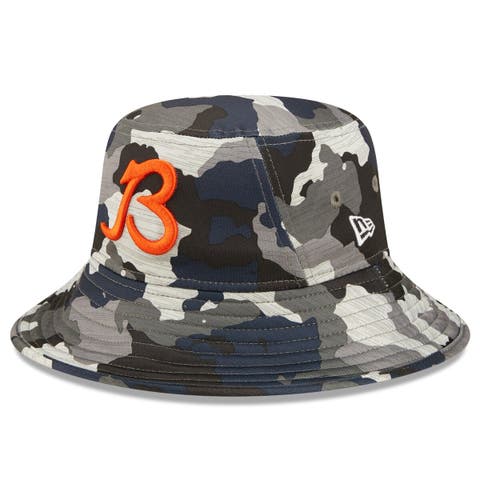 Men's New Era Heather Navy Chicago Bears Bucket Hat