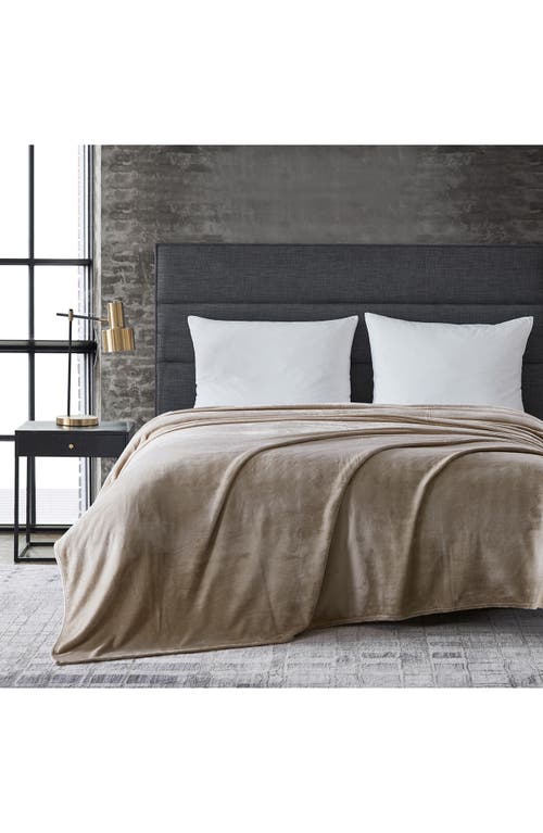 Kenneth Cole Solid Throw Blanket In Oatmeal