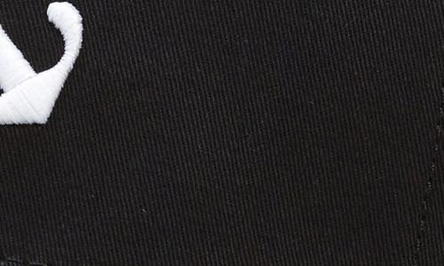 Off-white Arrow Brand-embroidered Cotton-twill Baseball Cap In Black/white