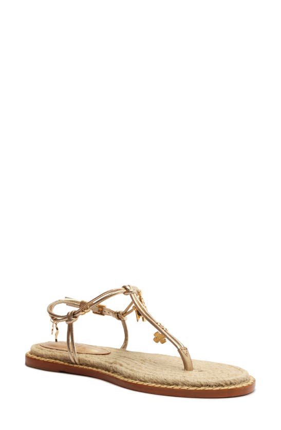 Shop Schutz Mitchell T-strap Sandal In Platina