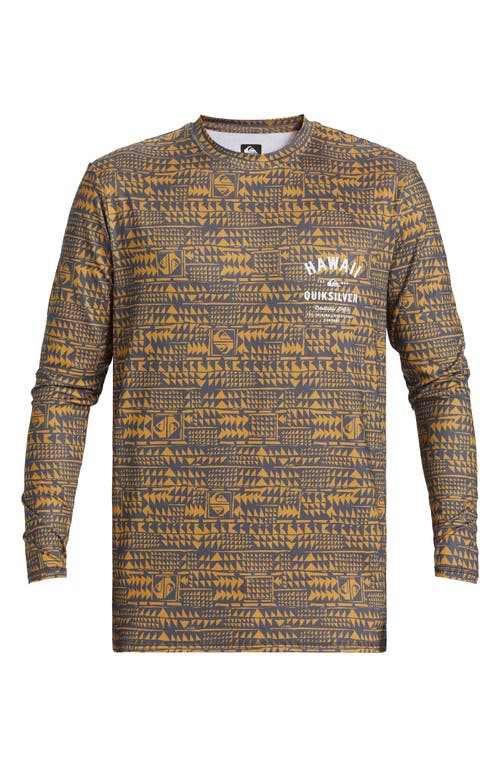 Quiksilver Multiply Surf Long Sleeve Rashguard In Iron Gate