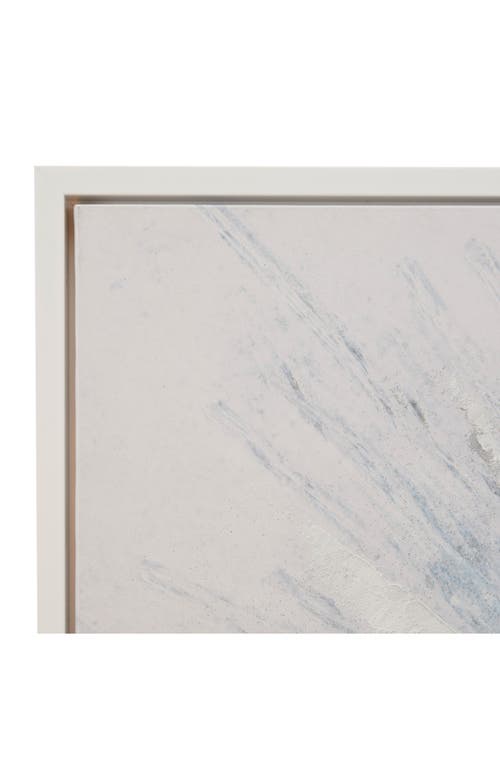 Cosmo By Cosmopolitan Abstract Canvas Framed Wall Art In White/blue