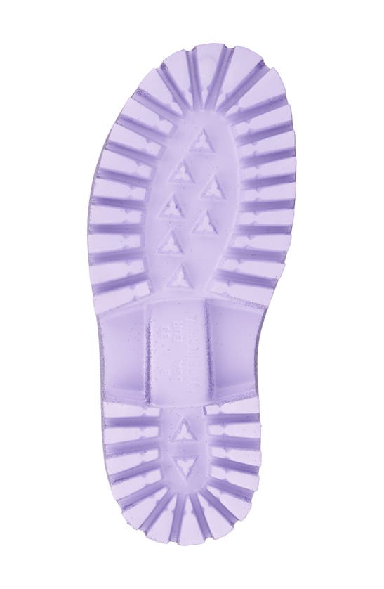 Shop Olivia Miller Sparkles Plaform Slide Sandal In Purple