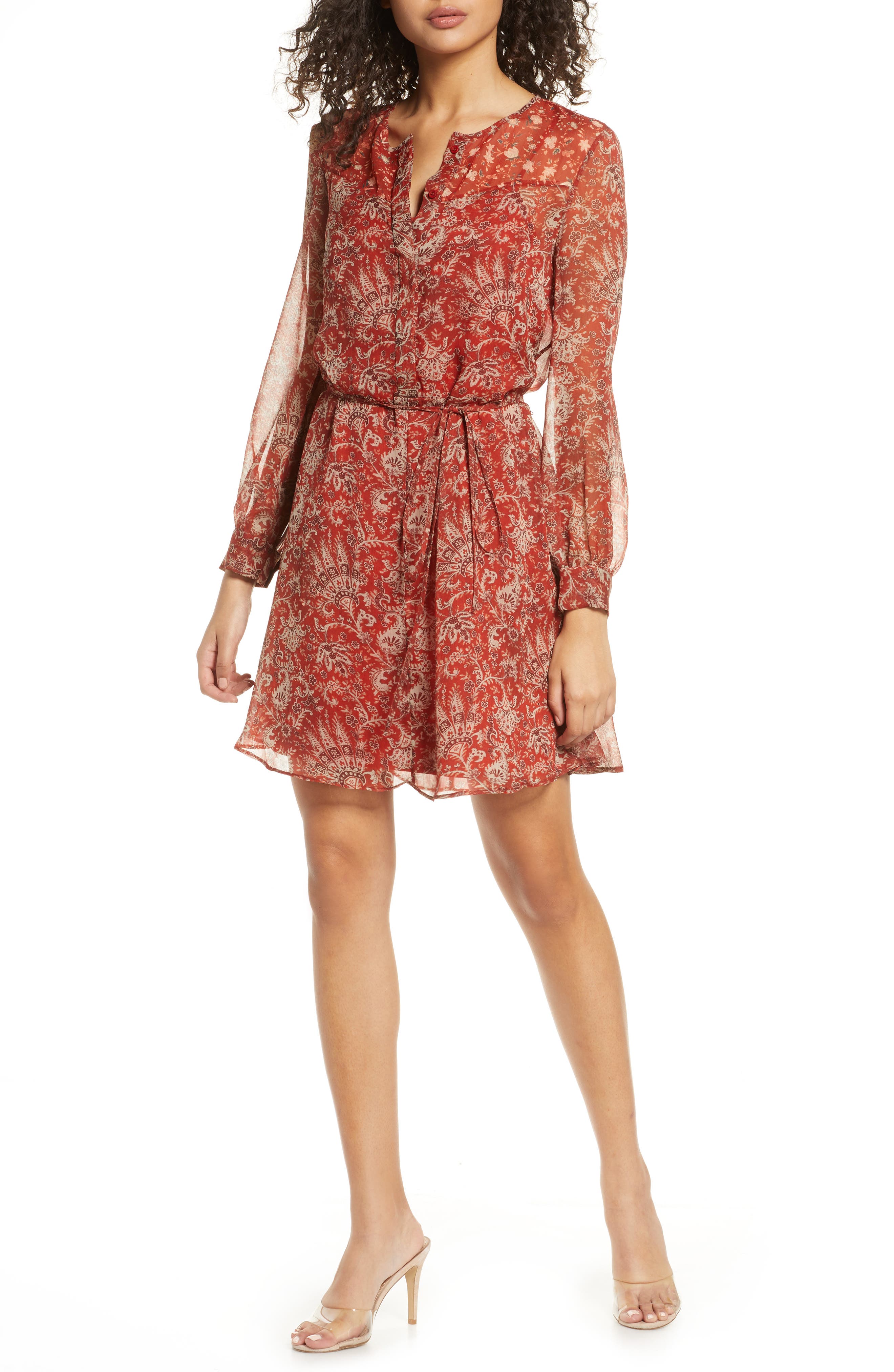french connection long sleeve dress