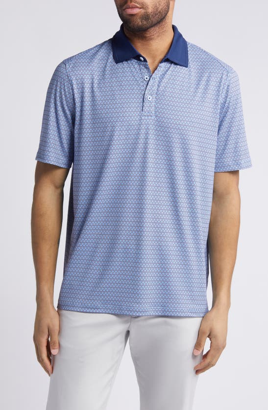 Shop Johnston & Murphy Xc4 Cool Degree Performance Polo In Blue
