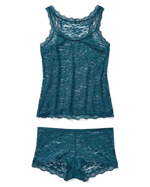 Adore Me Roanne Women's Plus-size Tank & Shorts Set Lingerie In Dark Blue