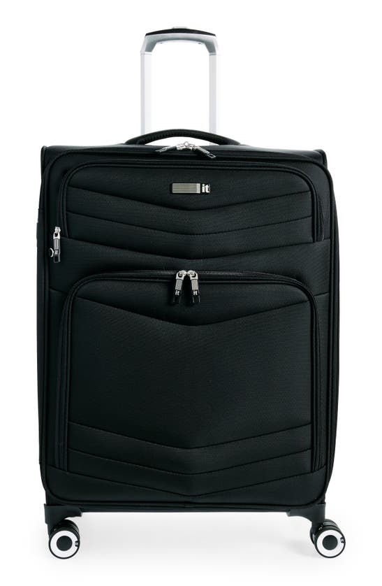 Shop It Luggage Intrepid 26-inch Softside Spinner Luggage In Black