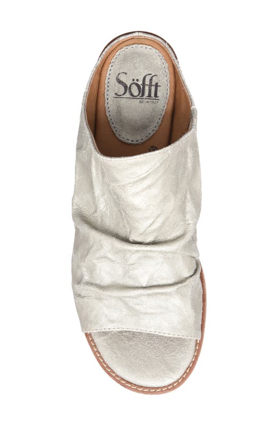Shop Söfft Neetta Platino Slide Sandal In Platinum