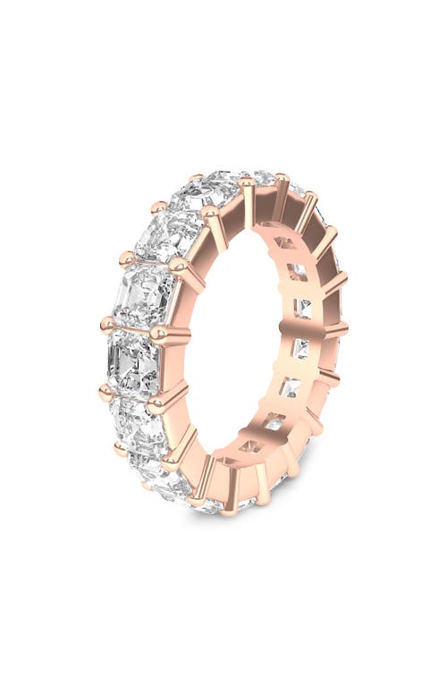 Hautecarat Lab Created Diamond Eternity Ring In Rose Gold