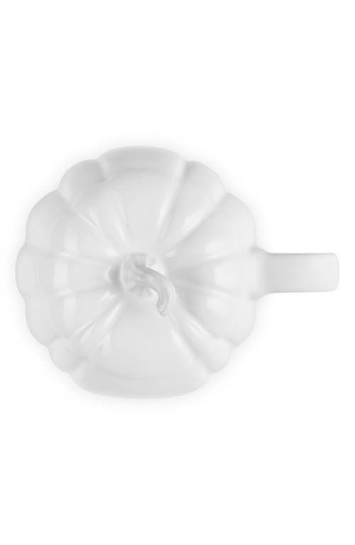 Le Creuset Pumpkin Mug With Lid With $5 Credit In White