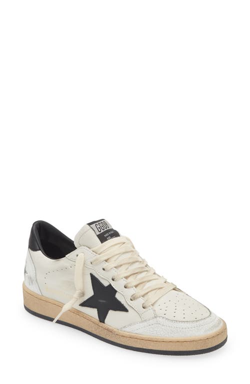 Shop Golden Goose Ball Star Sneaker In White/black