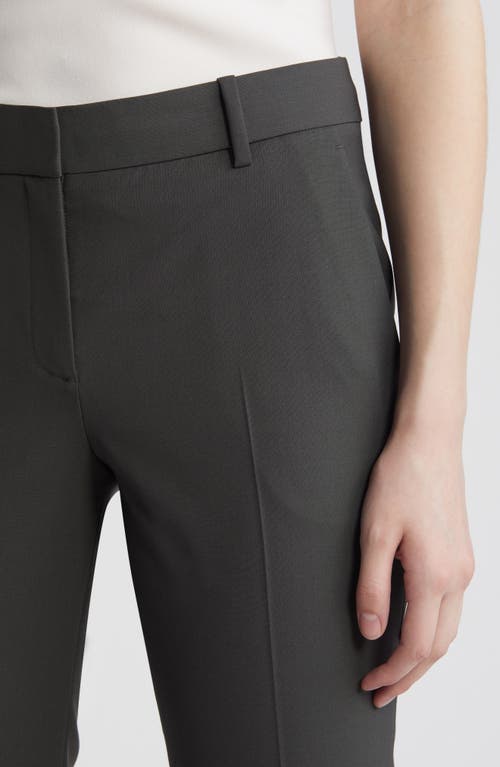 Theory Slim Fit Stretch Wool Crop Pants