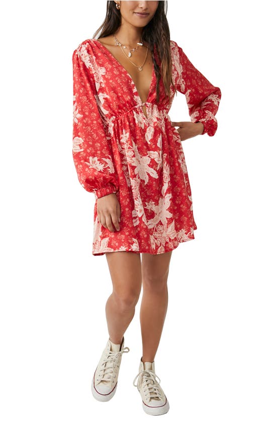 Free People Soli Mini Dress In Floral Combo