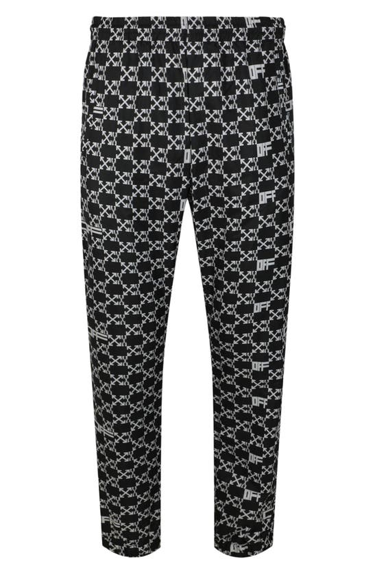 Shop Off-white Monogram Allover Trackpants In Black