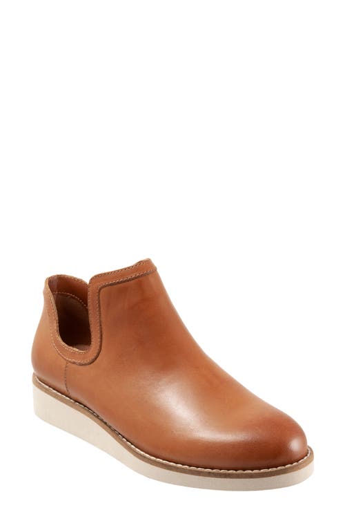 SoftWalk Woodbury Leather Bootie Luggage at Nordstrom,