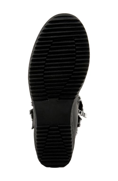 Spring Step Republic Water Resistant Bootie With Faux Fur Trim In Black
