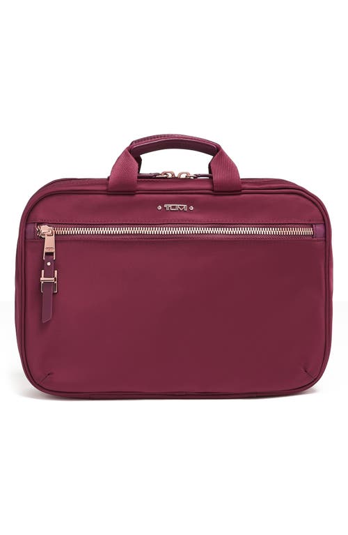 Tumi Madina Continental Cosmetic Case in Berry