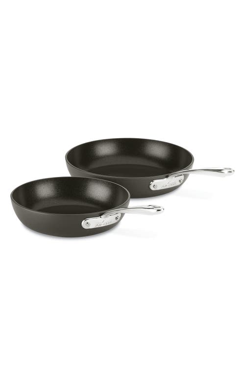 All-Clad Essentials Set of 2 Nonstick Fry Pans in Black at Nordstrom