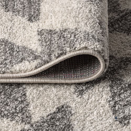 Jonathan Y Aisha Moroccan Triangle Geometric Polypropylene Rug In Cream/gray
