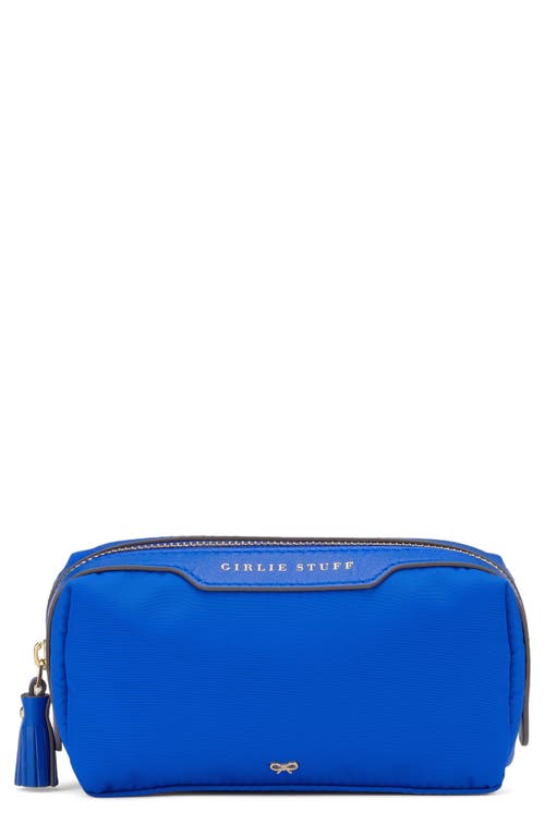 Girlie Stuff ECONYL Recycled Nylon Cosmetics Case in Electric Blue