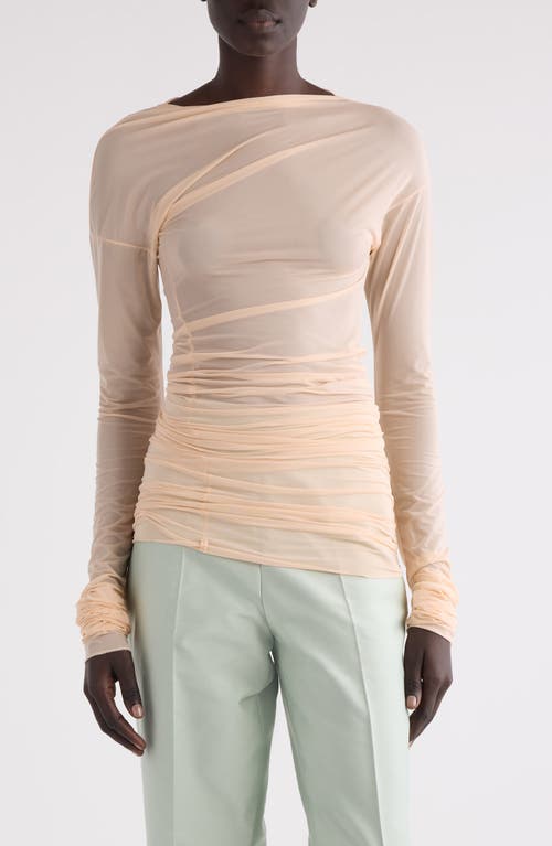 Shop Dries Van Noten Hoan Ruched Jersey Dress In Blush