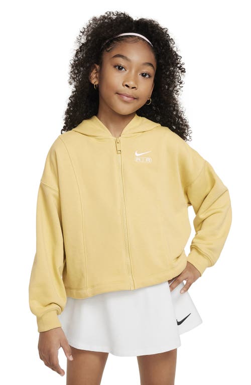 Nike Kids' Sportswear Air Zip Hoodie in Saturn Gold/Pale Ivory at Nordstrom