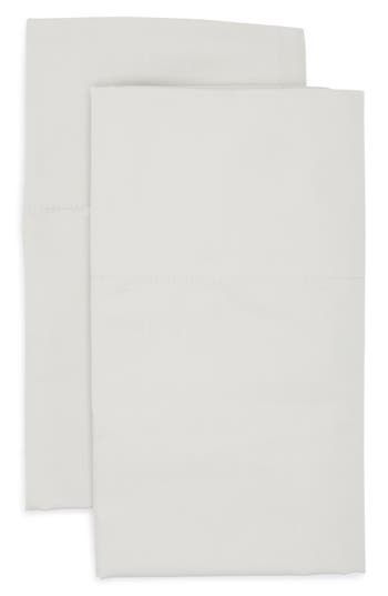 Nordstrom Rack Set Of 2 460 Thread Count Cotton Sateen Pillowcases In Grey Vapor