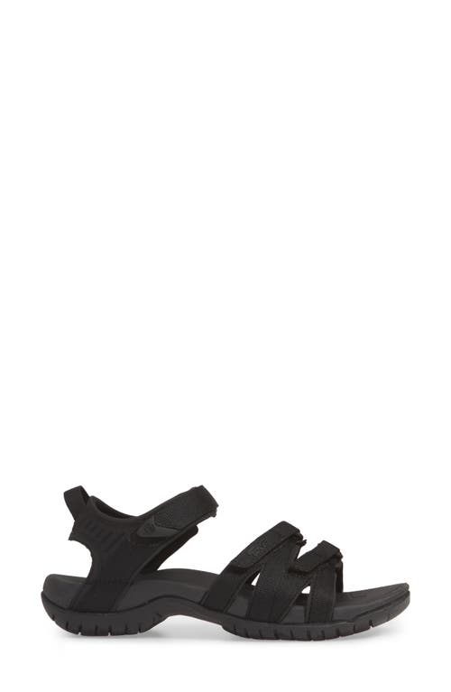 Teva 'tirra' Sandal In Black/black Fabric