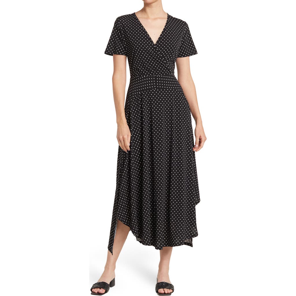 Love By Design Colette Double Layer Maxi Dress In Black