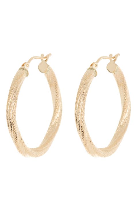 Women's 14k Gold Hoop Earrings | Nordstrom Rack