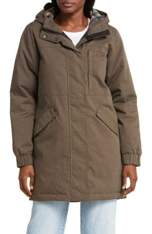 Dyrby Water Repellent Hooded Jacket in Turkish Coffee