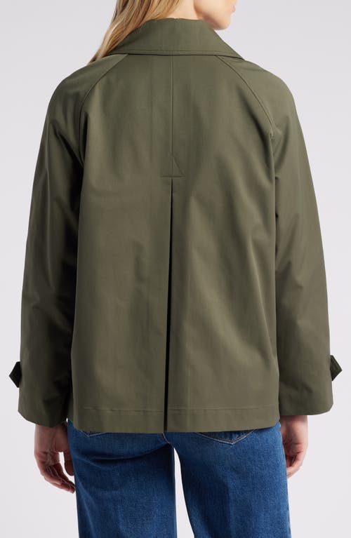 Shop Lucky Brand Double Breasted Water Resistant Trench Jacket In Loden