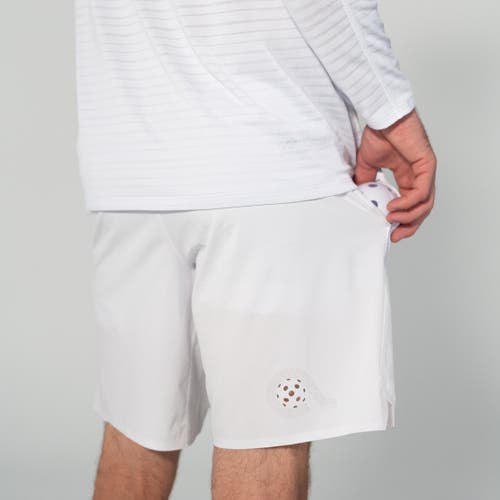 Shop Avi Pickleball Shorts 9" In Club White