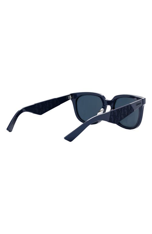 Shop Dior 'b27 S3f 55mm Geometric Sunglasses In Blue/mirror