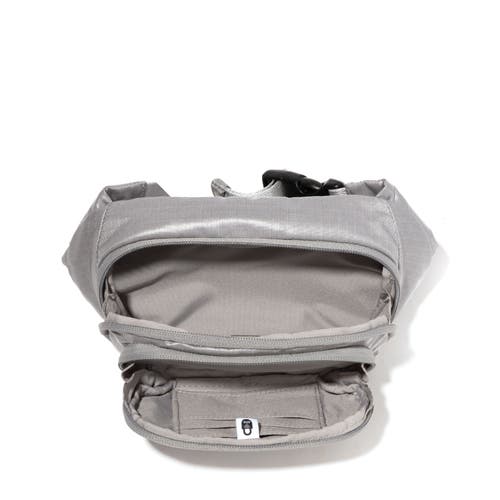 Shop Baggallini On The Go Belt Bag Waist Pack In Sleet Gloss Ripstop