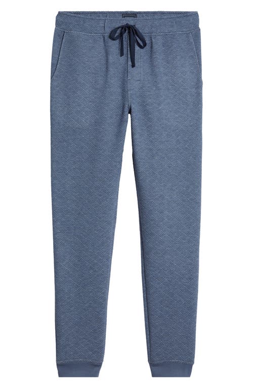 Shop Majestic International Diamond Knit Joggers In Eclipse Blue