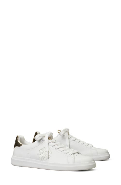 Tory Burch Double T Howell Court Sneaker In White