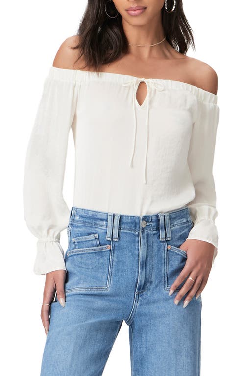 PAIGE Ayanna Off the Shoulder Top White at Nordstrom,